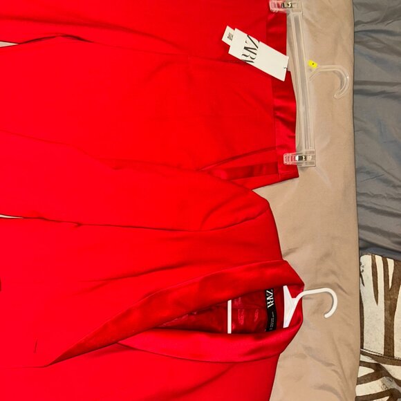 Red tuxedo womens suit zara - Picture 3 of 5